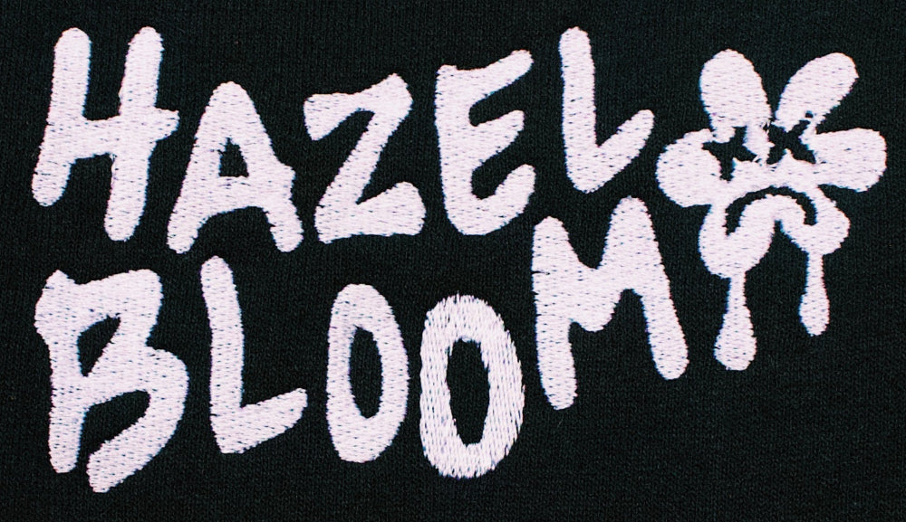 Sad Flower Embroidered Hoodie