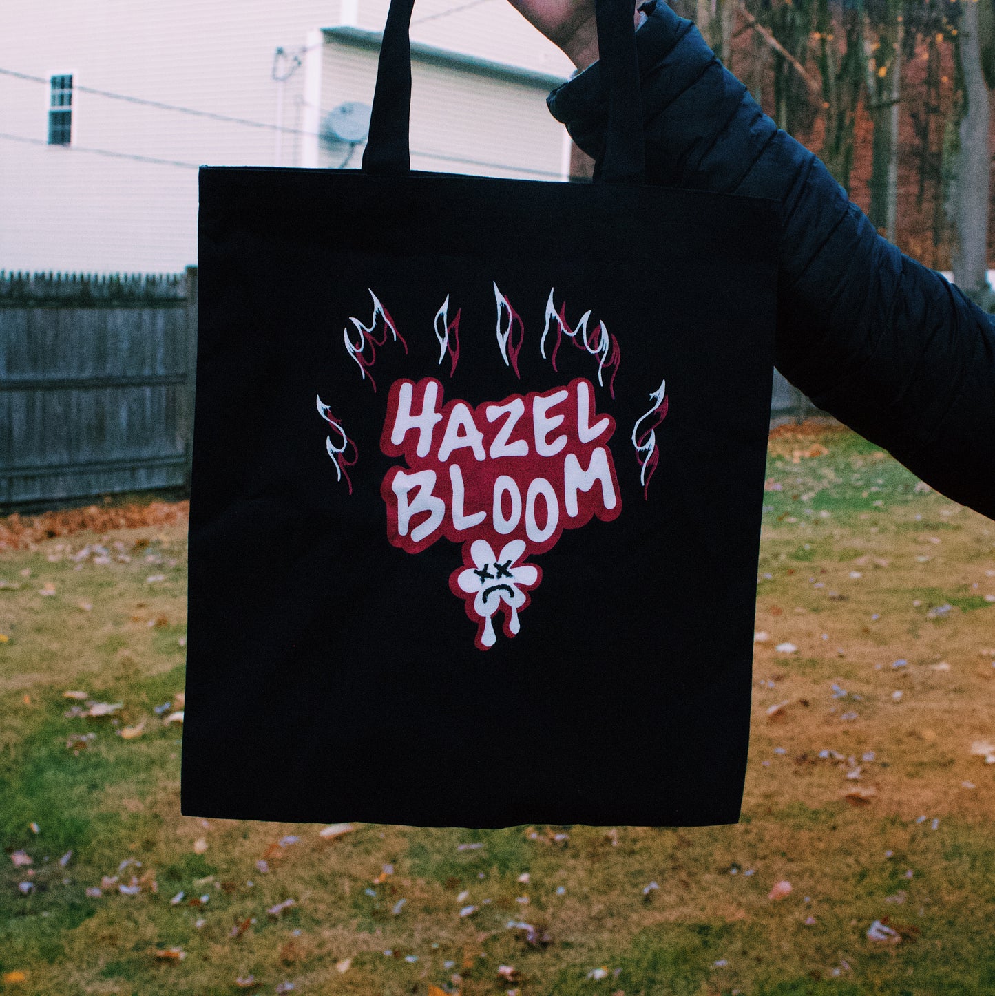 Sad Flower Flames Tote