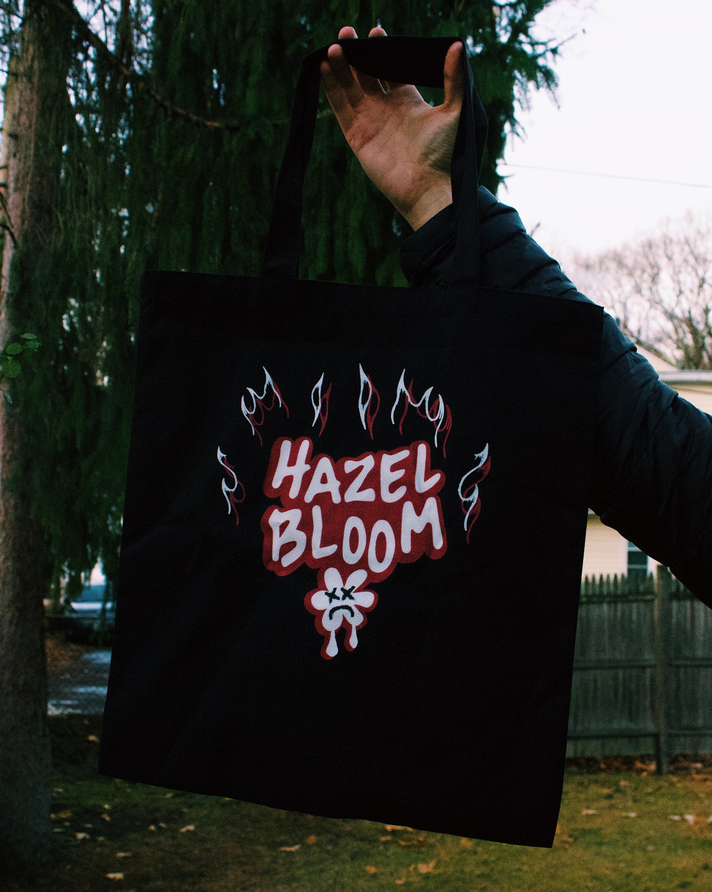 Sad Flower Flames Tote