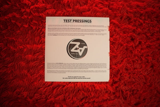 "Forgotten Youth In Dusted Frames" Test Pressing Vinyl