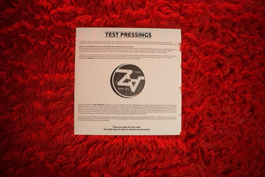 "Forgotten Youth In Dusted Frames" Test Pressing Vinyl